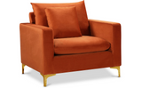 Meridian Naomi 2 Piece Velvet Living Room Set