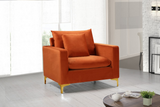 Meridian Naomi 2 Piece Velvet Living Room Set