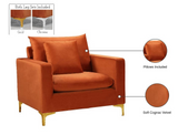 Meridian Naomi 2 Piece Velvet Living Room Set