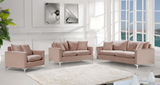 Meridian Naomi 2 Piece Velvet Living Room Set