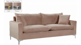 Meridian Naomi 2 Piece Velvet Living Room Set