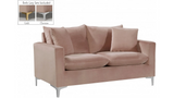 Meridian Naomi 2 Piece Velvet Living Room Set