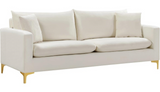 Meridian Naomi 2 Piece Velvet Living Room Set