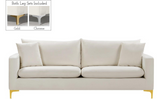 Meridian Naomi 2 Piece Velvet Living Room Set