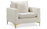 Meridian Naomi 2 Piece Velvet Living Room Set
