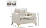 Meridian Naomi 2 Piece Velvet Living Room Set