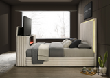 Villa White Queen Size Platform Bed