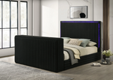 Villa Black Queen Size Platform Bed