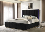 Florence Queen Size Black Platform Bed