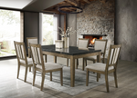 Melstone (GENUINE MARBLE) Table & 6-Chairs
