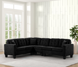 Logan2 Black Reversible Sectional