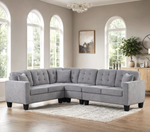 Logan2 Gray  Reversible Sectional