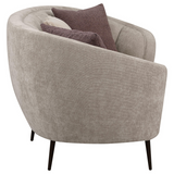 Ellorie 2-piece Upholstered Curved Sofa Set Beige