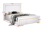 HH810 Beige King Size Bed - OLIVIA FURNITURE