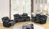 Ace Black 3PC Reclining Set