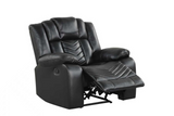 Ace Black 3PC Reclining Set