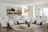 Ace White 3PC Reclining Set