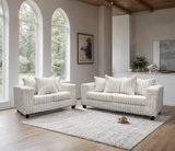 510 Cream Sofa and Loveseat