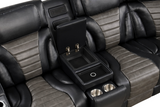 IBIZA POWER/POWER Black Reclining Sectional