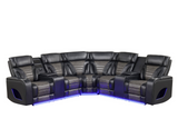 IBIZA POWER/POWER Black Reclining Sectional