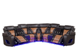 IBIZA POWER/POWER Brown Reclining Sectional