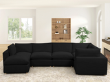 XLCLOUD BLACK2 Sectional + Ottoman Set