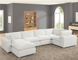 XLCLOUD BEIGE2 Sectional + Ottoman Set
