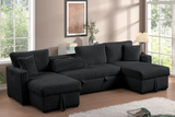 July Multi Color Double Storage Chaise Sectional
