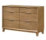 Florian Natural Wood Upholstered Storage Bedroom Set