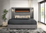 Romance2 Multicolor Queen Size Platform Bed