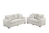 HH1125 Beige Sofa & Loveseat Set
