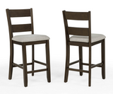 Lester Brown/Beige 5-Piece Counter Height Dining Set