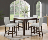Lennon Brown/Gray 5-Piece Counter Height Dining Set