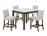 Lennon Brown/Gray 5-Piece Counter Height Dining Set