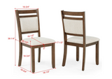 Avasa Brown 6-Piece Dining Room Set