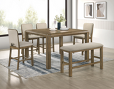 Cockrell Brown/Beige Extendable Counter Height Set