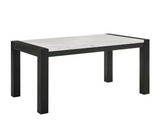 Jules Black/Light Gray Faux Marble Dining Set