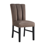 Vega Black/Brown Faux Marble Dining Set