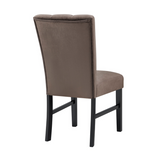Vega Black/Brown Faux Marble Dining Set