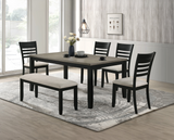 Folio Black/Neutral Dining Set
