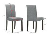 Melshire Dark Wood/Gray Dining Set