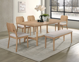 Arden Warm Wood/Beige Dining Set