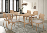 Arden Warm Wood/Beige Dining Set