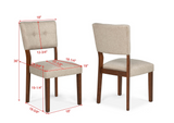 Gregory Beige/Brown Dining Set