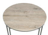 Verano Light Gray Round Dining Set