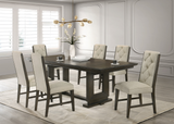 Herbert Espresso/Beige Extendable Dining Set - OLIVIA FURNITURE