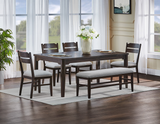 Higgins Dark Oak Dining Set - OLIVIA FURNITURE