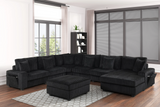 Bazoka Black 7PC Sectional - OLIVIA FURNITURE