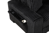 Bazoka Black 7PC Sectional - OLIVIA FURNITURE