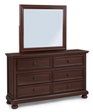 Claribelle Cherry Storage Sleigh Bedroom Set